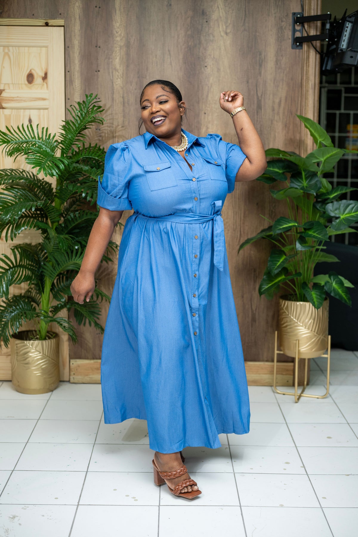 Denim Daydream Maxi Dress