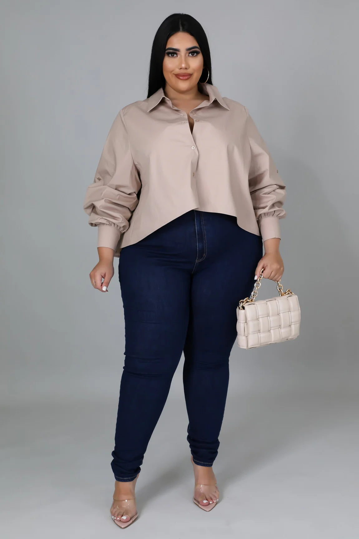 The Sandstone Luxe Shirt || Taupe