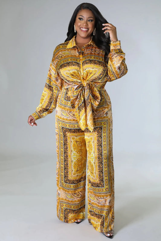 Golden Trista Pants Set