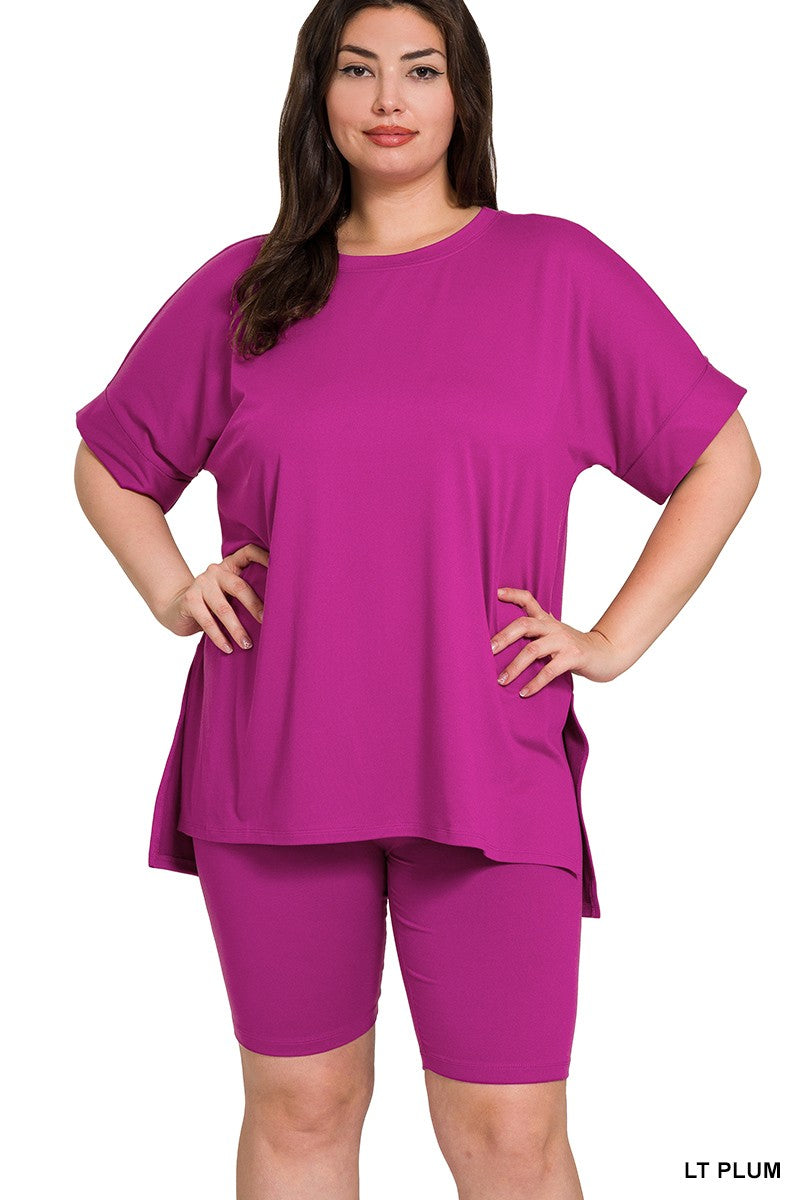 Tico Biker Set || Lt Plum