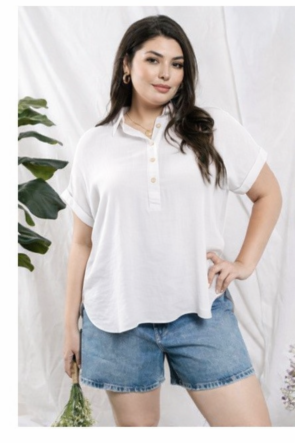 Soft Escape Woven Blouse || Ivory