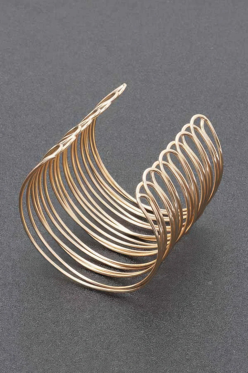 Metal Cuff Bracelet || Gold