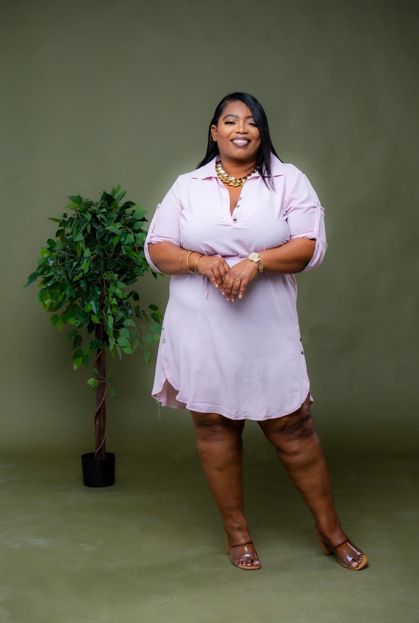 Soft Spoken Mini Dress || Light Lavender