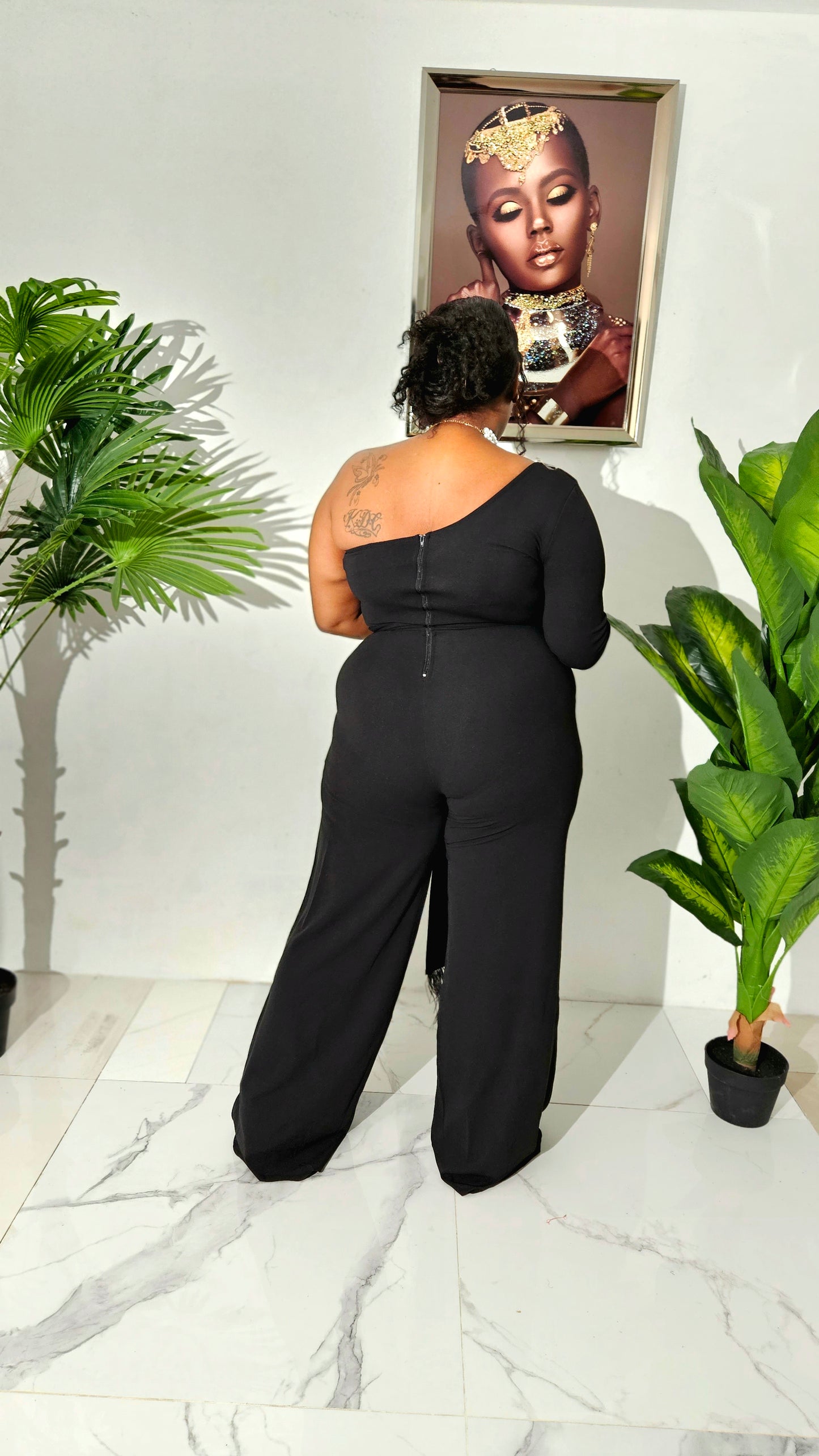Regal Heiress Jumpsuit || Black