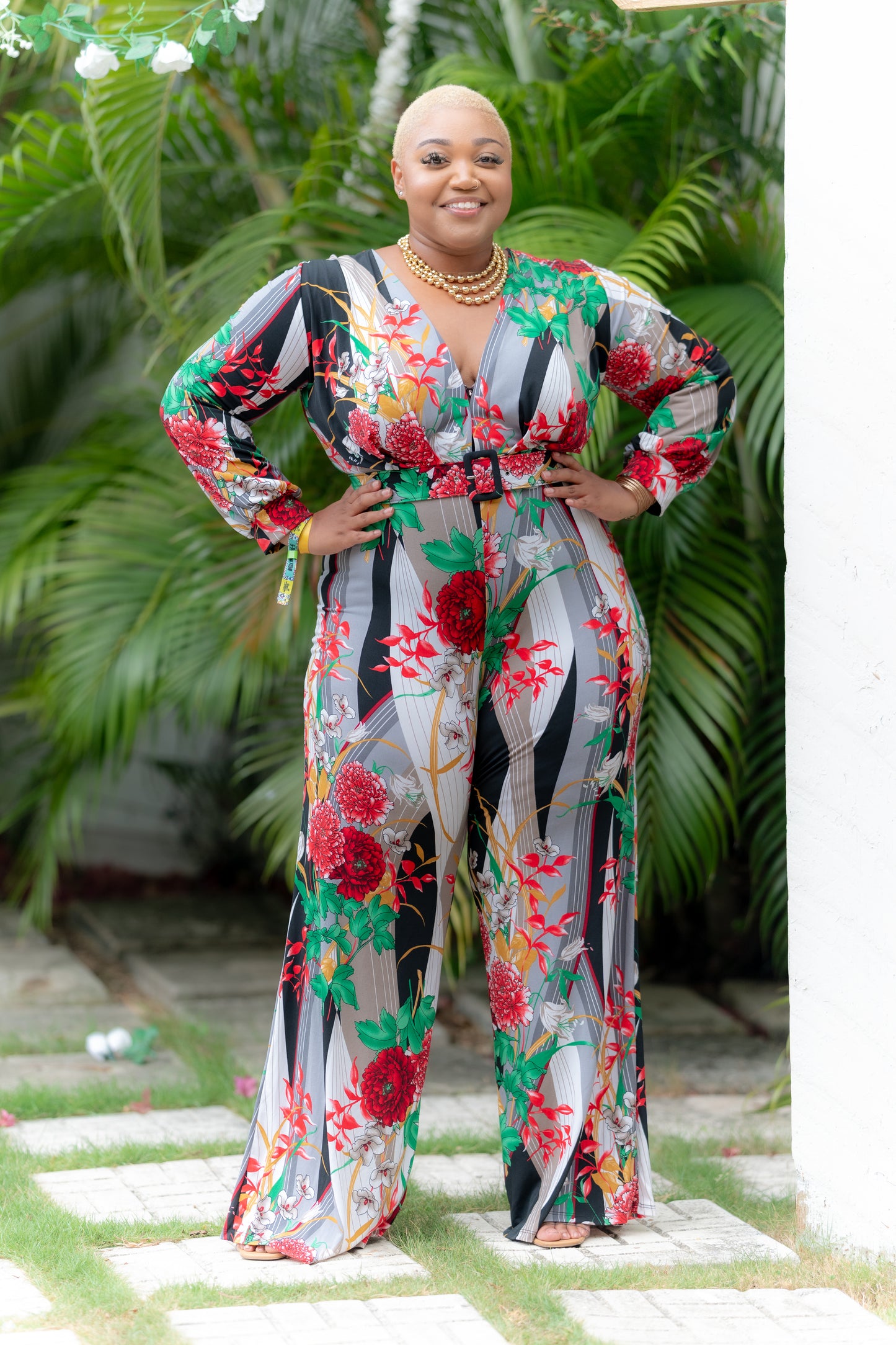 Exotic Garden Luxe Jumpsuit || Floral Print