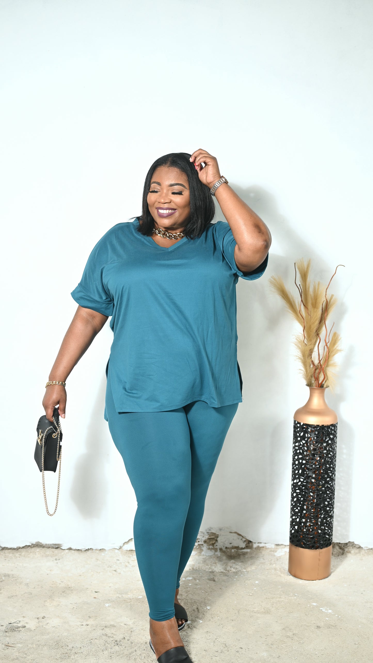 Gia Buttery Soft Legging Set - Teal