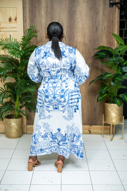 The Garden Affair Maxi Dress || Blue