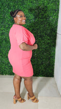 Load image into Gallery viewer, Kemi Dolman Sleeve Dress || Coral Pink
