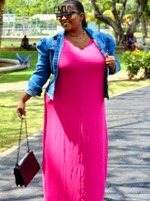 Load image into Gallery viewer, Dayna Free flow Maxi | Hot Pink
