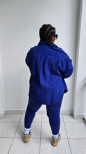 Load image into Gallery viewer, Sassy Shacket &amp; Legging Set || Royal Blue
