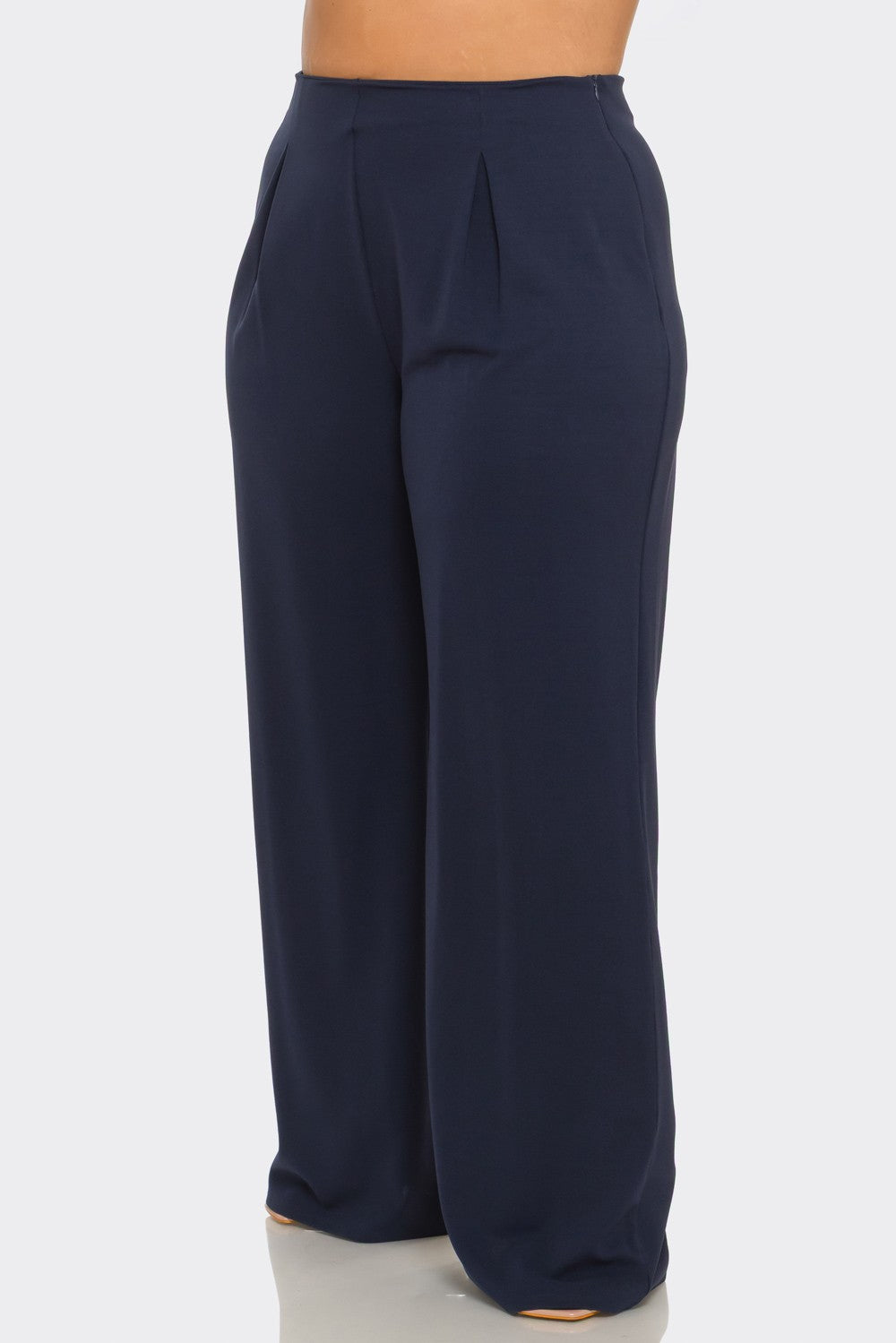 Flow Wide-Leg Pants || Navy Blue