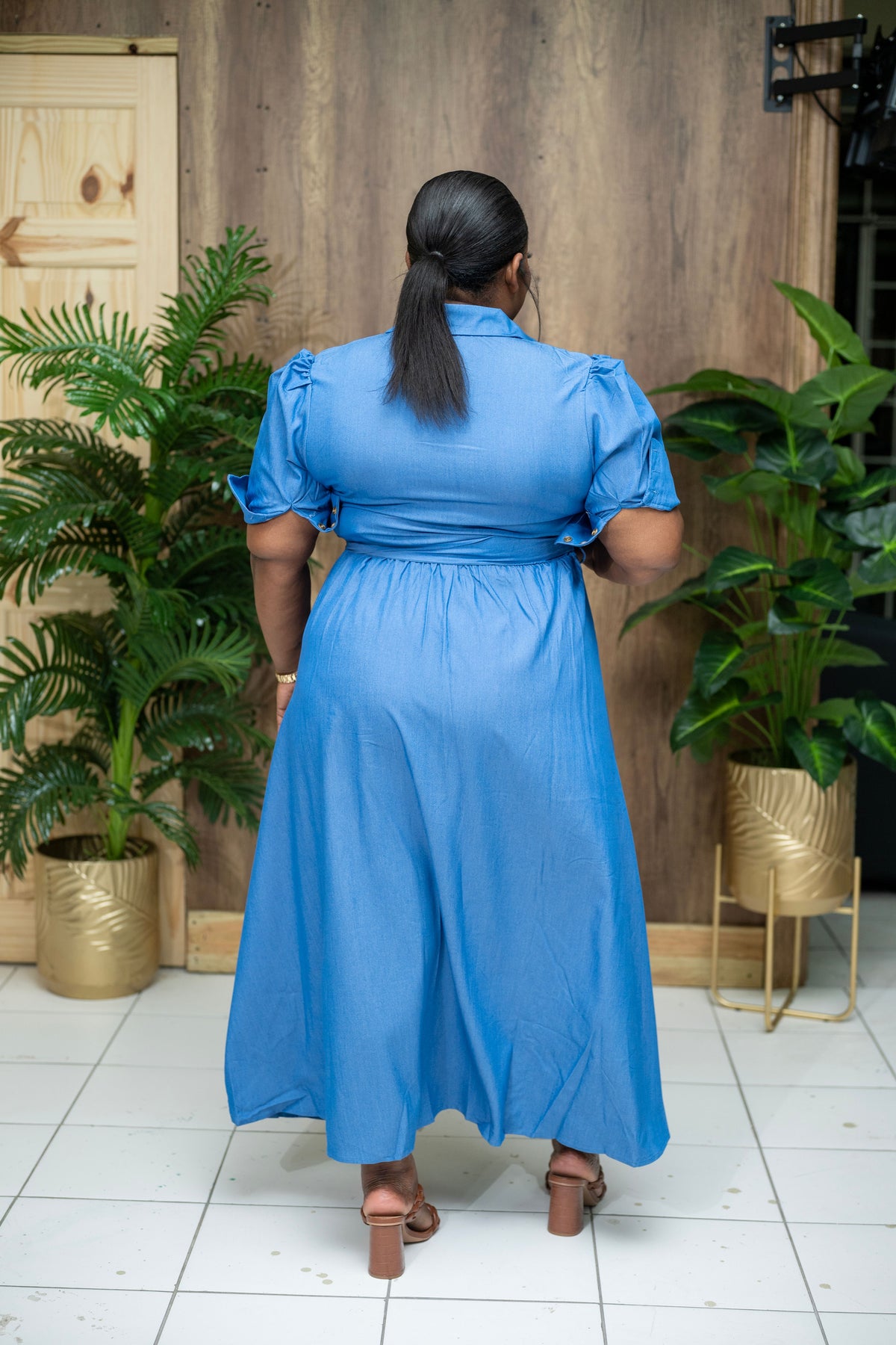 Denim Daydream Maxi Dress