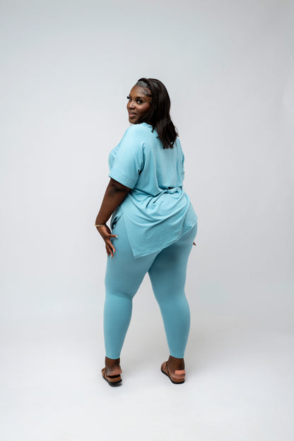 Gia Buttery Soft Legging Set - Dusty Teal