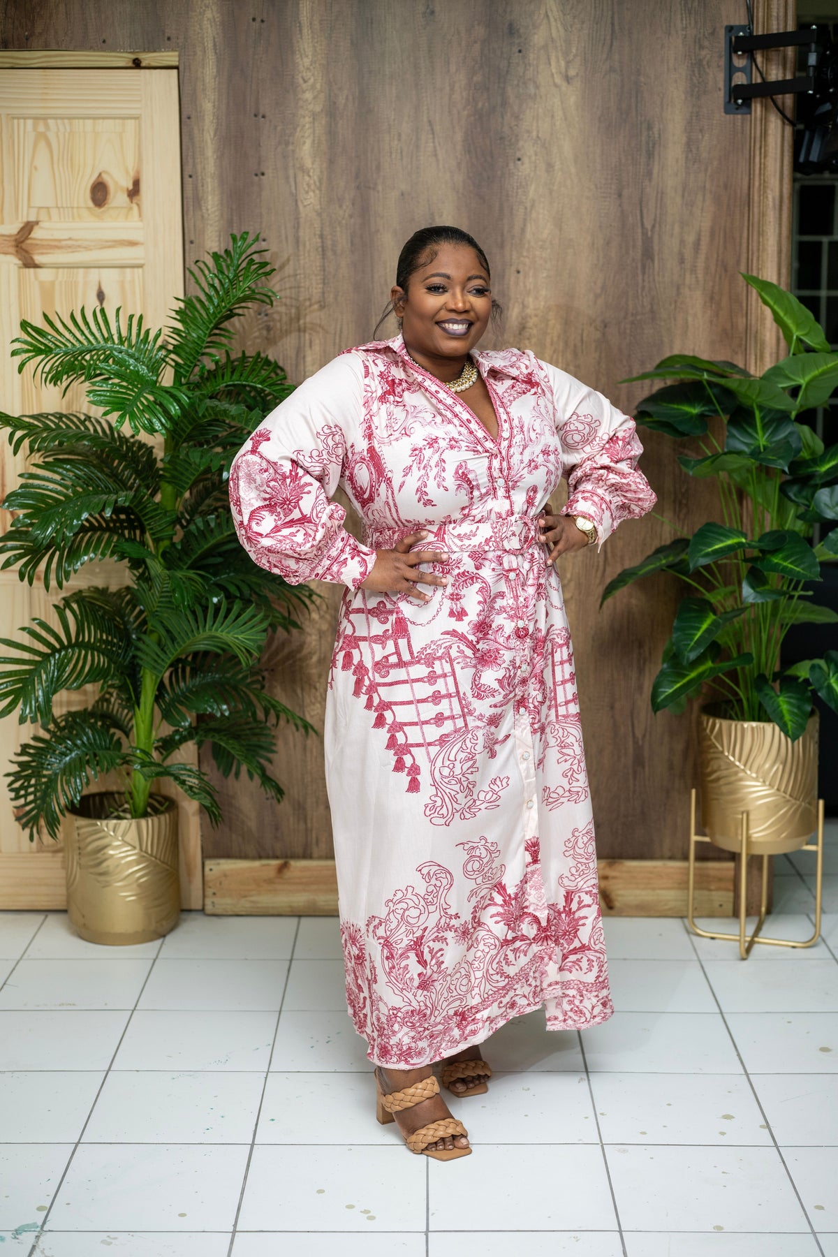 The Garden Affair Maxi Dress || Red