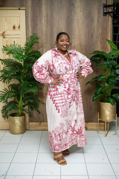 The Garden Affair Maxi Dress || Red