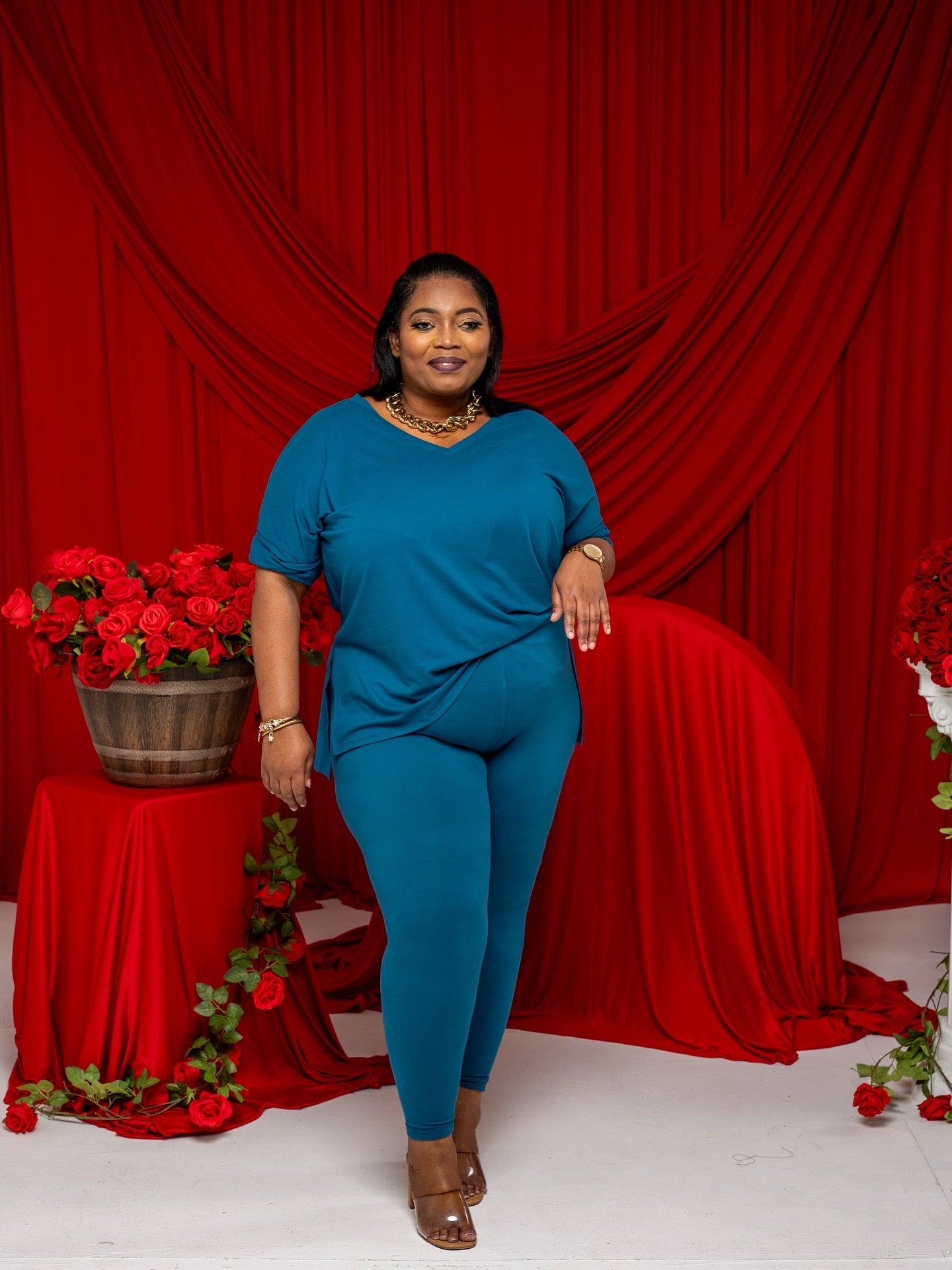 Gia Buttery Soft Legging Set - Teal