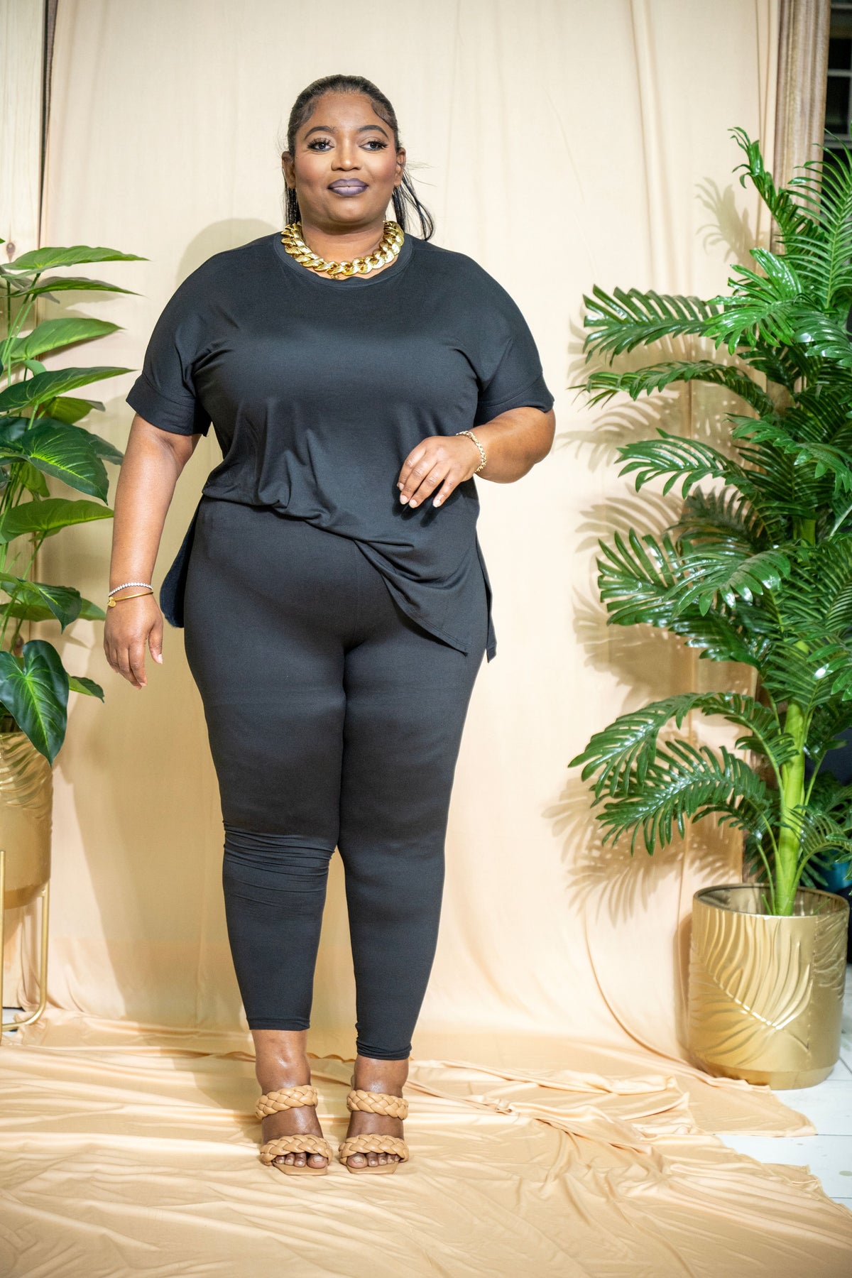 Cayda Buttery Soft Legging Set - Black