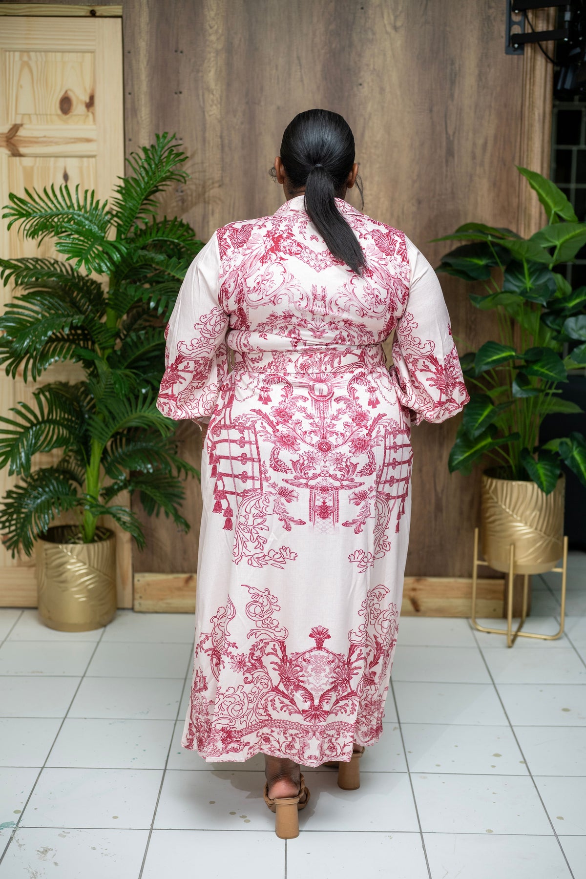 The Garden Affair Maxi Dress || Red