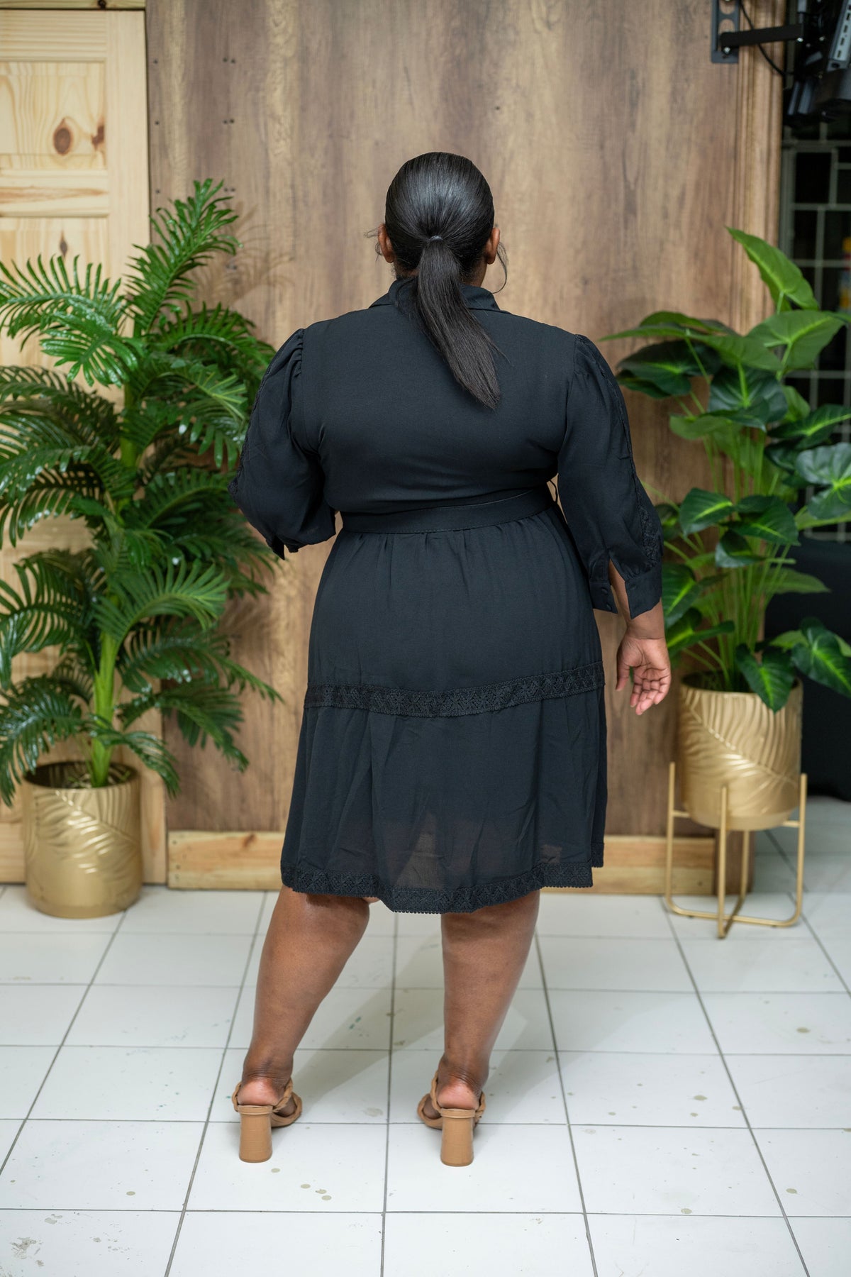 The Sunday Best Belted Dress || Black