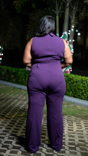 Load image into Gallery viewer, CHIC COLLAR  JUMPSUIT - PURPLE
