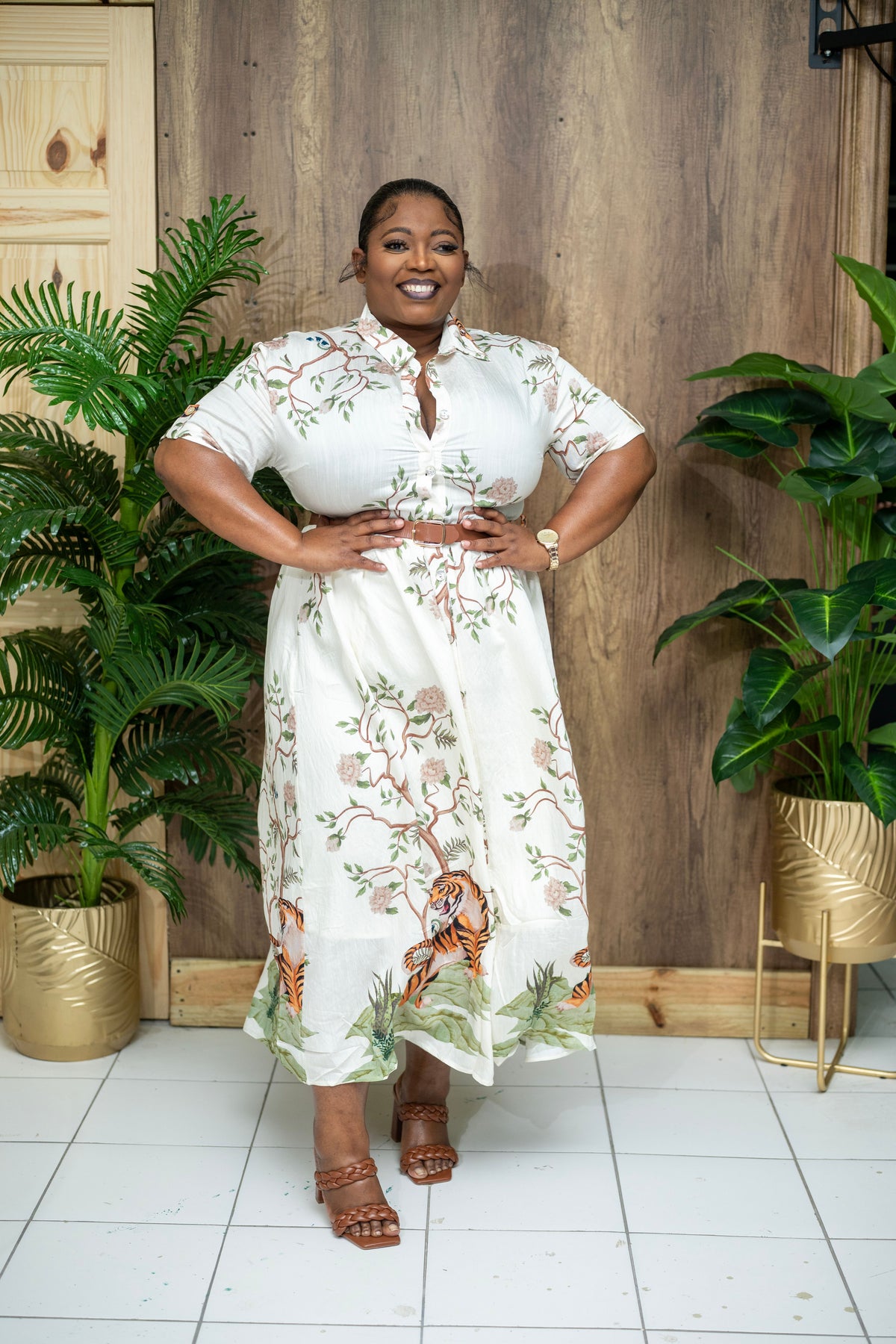 Wildly Chic Belted Maxi Dress