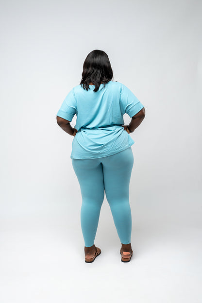 Gia Buttery Soft Legging Set - Dusty Teal