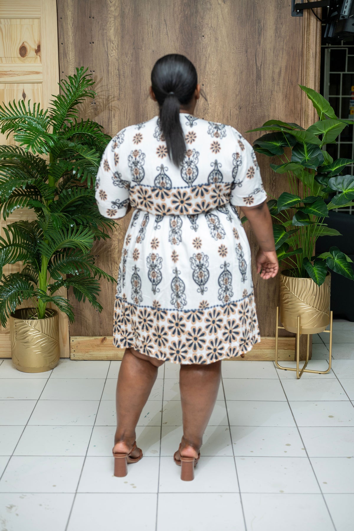 Santorini Stroll Dress || Black
