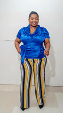 Load image into Gallery viewer, Jane wide leg pants || Yellow Strip
