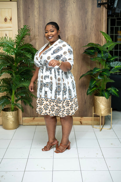 Santorini Stroll Dress || Black