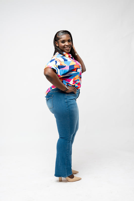 Missy Plus Sustainable High-rise Bootcut Jean