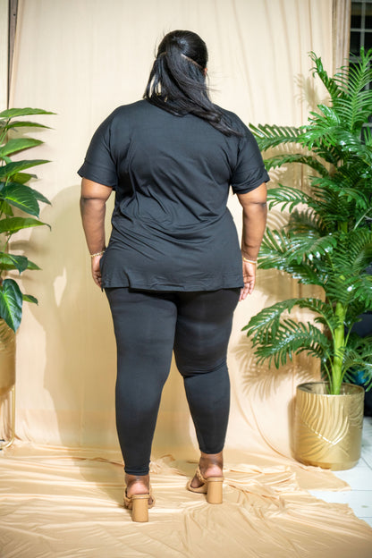 Cayda Buttery Soft Legging Set - Black