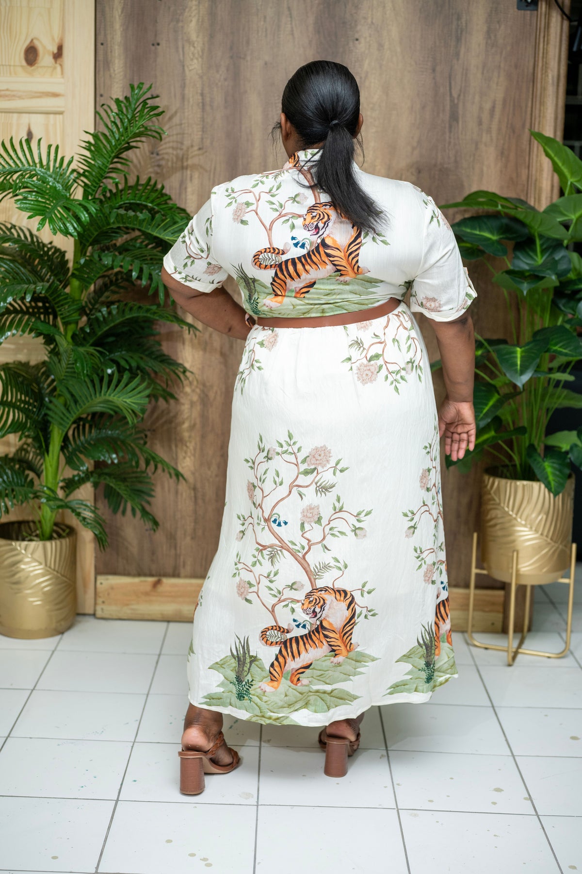 Wildly Chic Belted Maxi Dress
