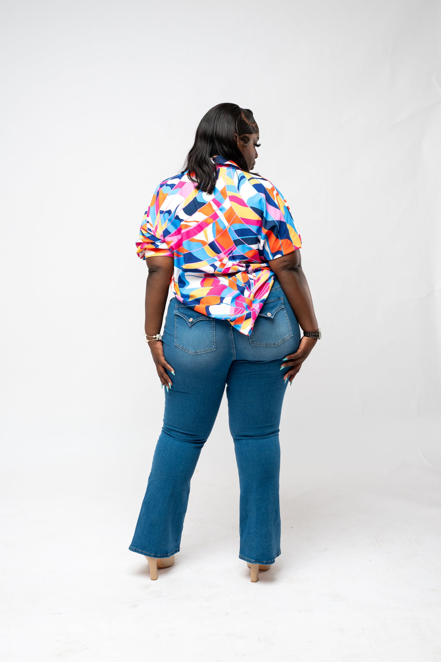 Missy Plus Sustainable High-rise Bootcut Jean