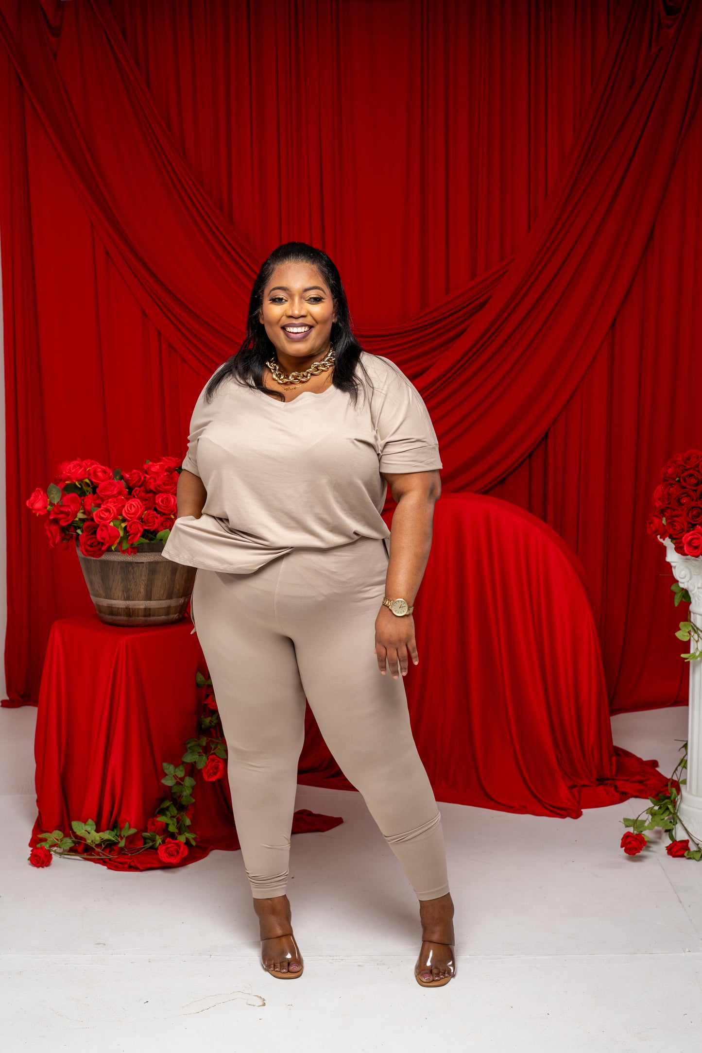 Gia Buttery Soft Legging Set || Ash Mocha