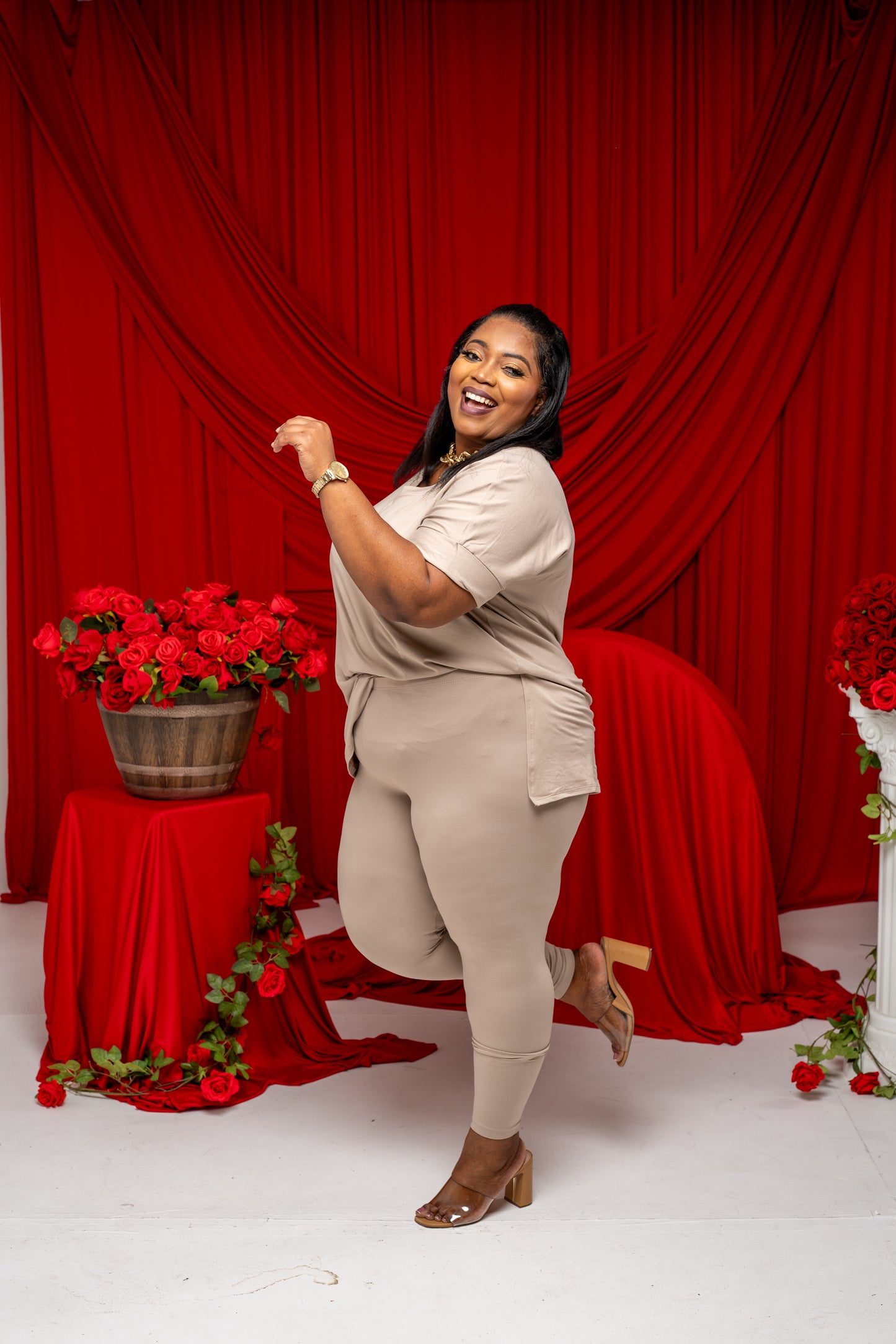 Gia Buttery Soft Legging Set || Ash Mocha