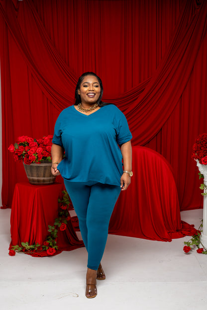 Gia Buttery Soft Legging Set - Teal
