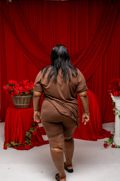 Elli Biker Set || Brown