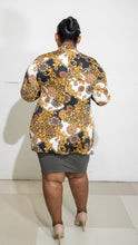 Load image into Gallery viewer, Lezan Blazer &amp; Dress Set || Grey Black Gold
