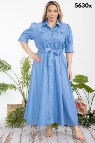 Denim Daydream Maxi Dress