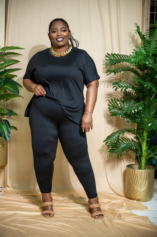 Cayda Buttery Soft Legging Set - Black