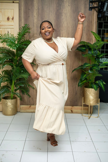 Easy Like Sunday Maxi Dress || Khaki