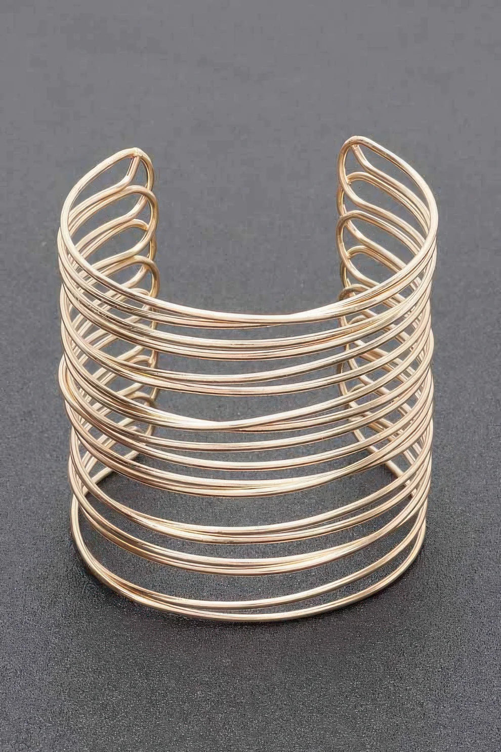 Metal Cuff Bracelet || Gold