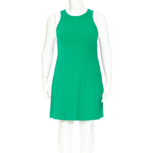 Juni Skater Dress || Green