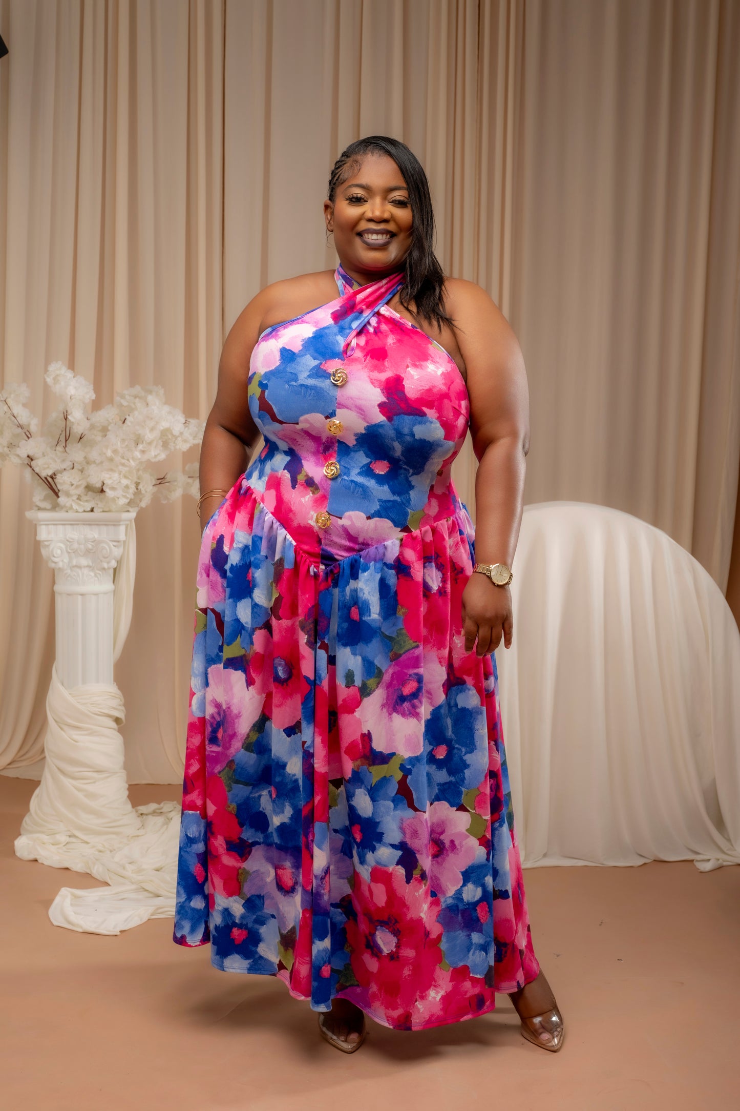 The Riviera Goddest Dress || Multi-color
