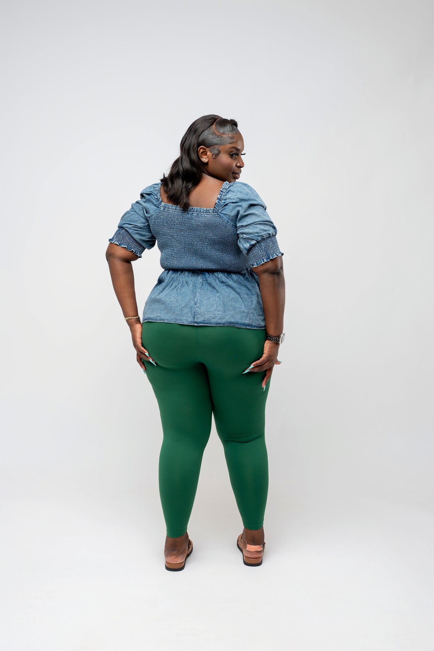 MicroFibre  Premium Legging ||  Dk Green