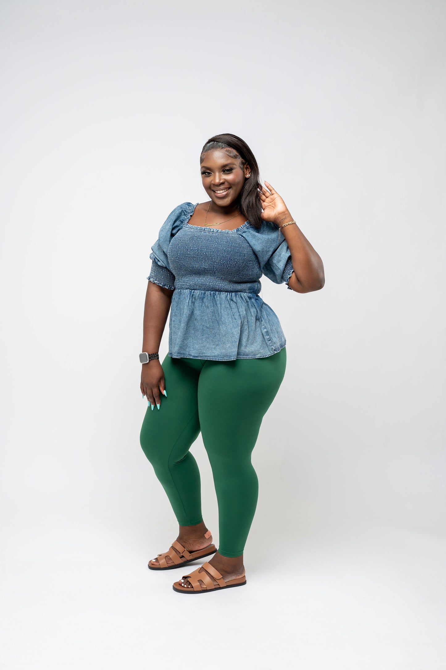 MicroFibre  Premium Legging ||  Dk Green
