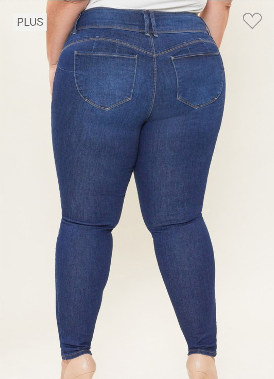 Best Fit Distressed Jeans || Medium Blue