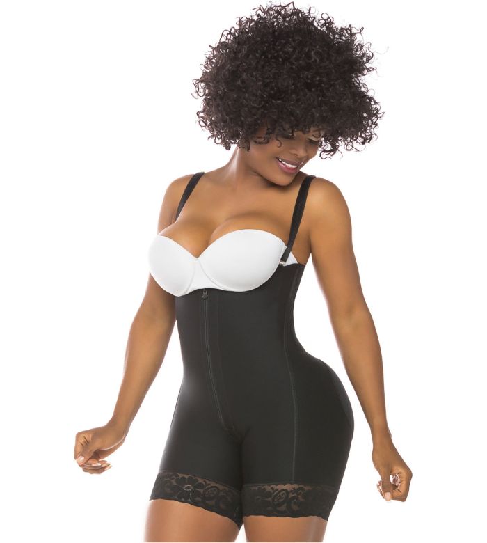 Front Zipper Body Shaper with Butt Lifter