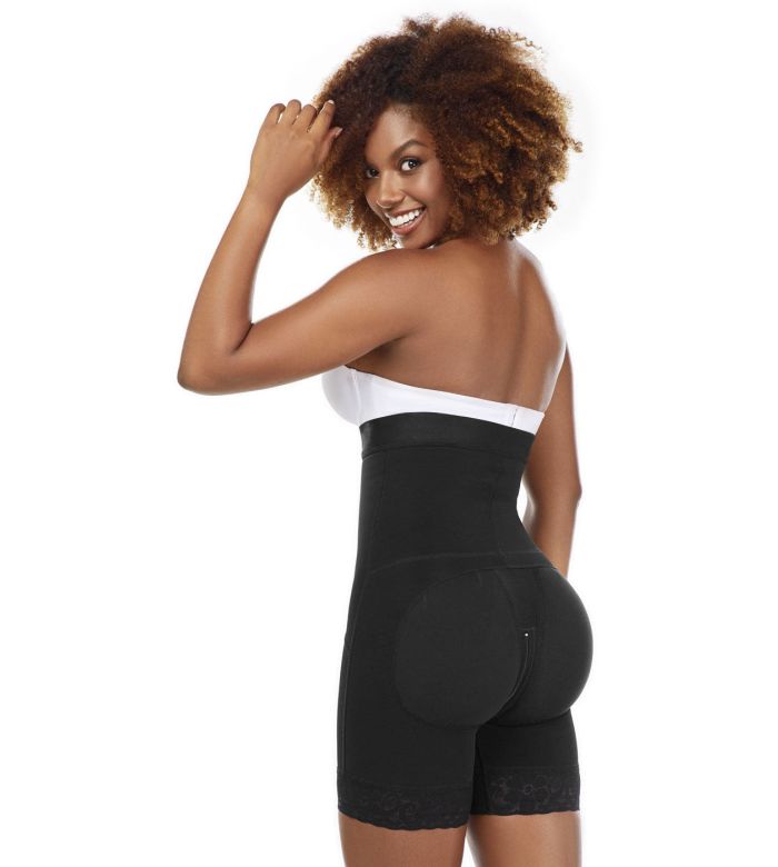 Side Zipper Body Shaper with Butt Lifter