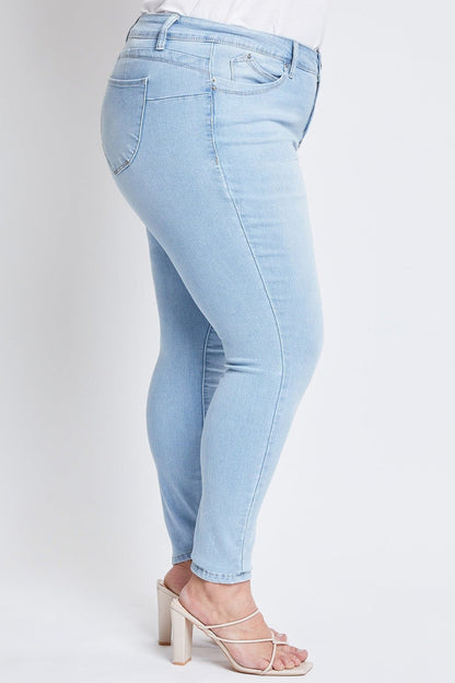 Wanna Betta Butt High Rise Skinny Jeans || Light Blue